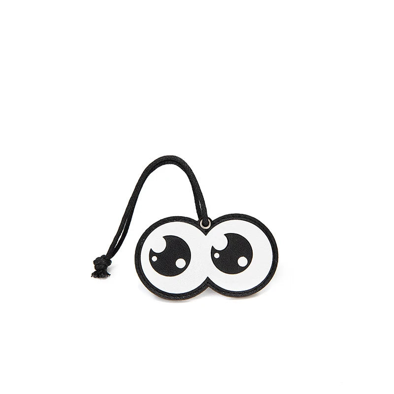 Leather Eye Motif Bag Charm