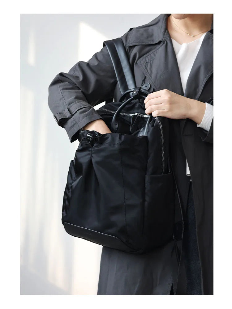Nylon Drawstring Travel Backpack