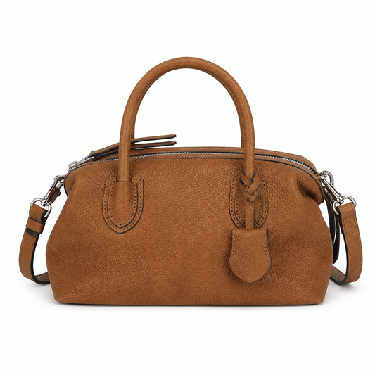 Leather Boston Crossbody Bag