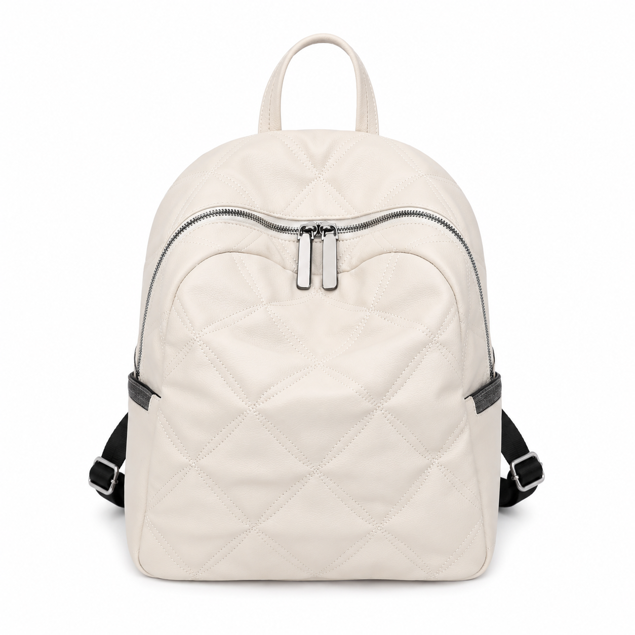 Quilted Leather Travel Backpack
