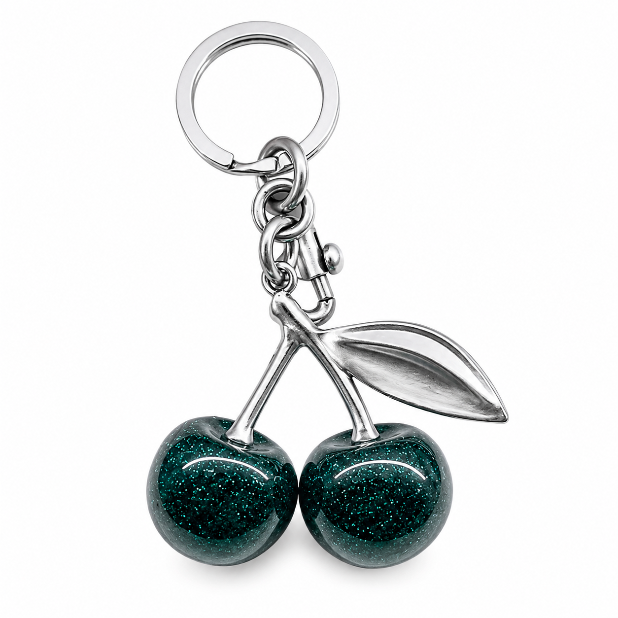 Resin Cherry Keychain Bag Charm