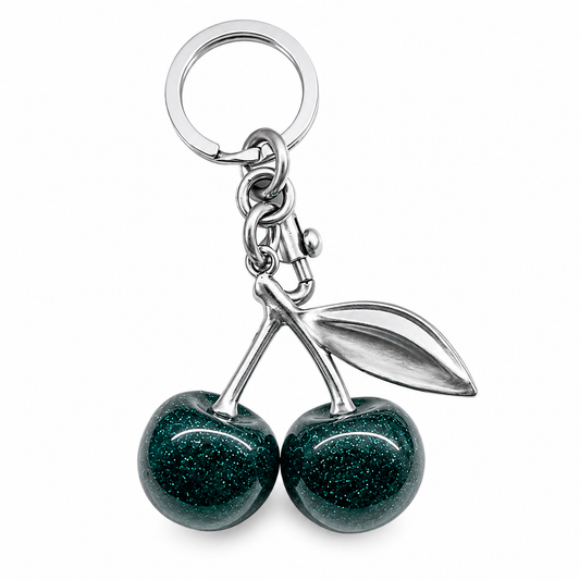 Resin Cherry Keychain Bag Charm