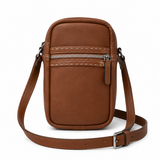 Leather Phone Crossbody Bag