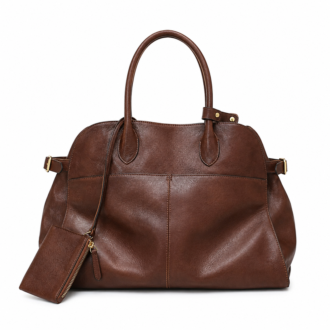 Soft Leather Commuter Tote