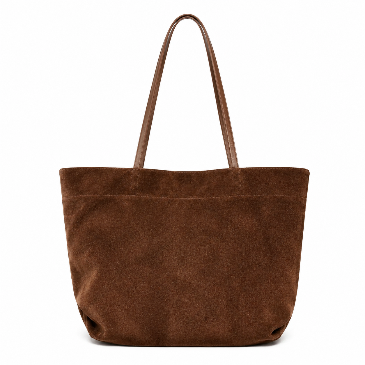 Suede Simple Shoulder Tote