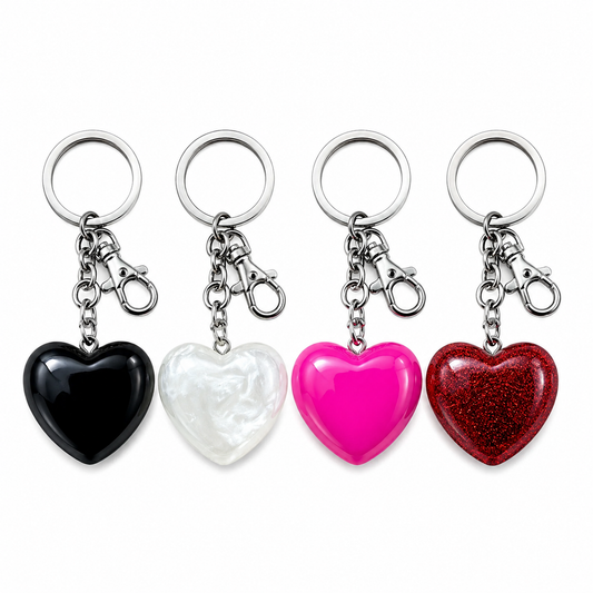Heart Pendant Keychain Bag Charm