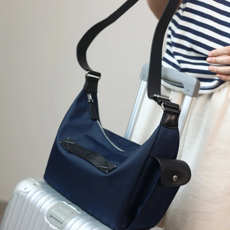 Nylon Hobo Shoulder Bag