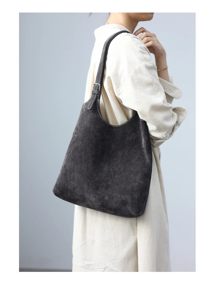 Suede Soft Shoulder Tote