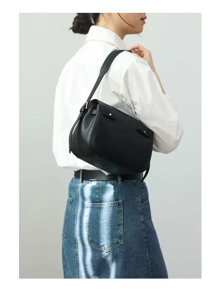 Leather Zip Crossbody Bag