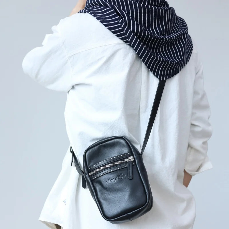 Leather Phone Crossbody Bag