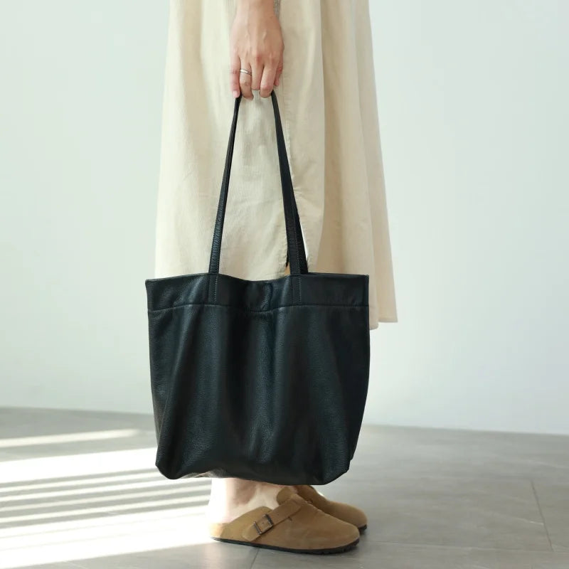 Suede Simple Shoulder Tote