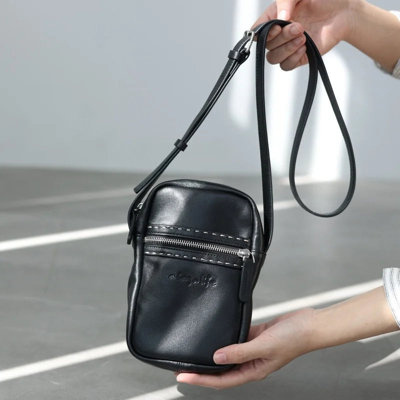 Leather Phone Crossbody Bag