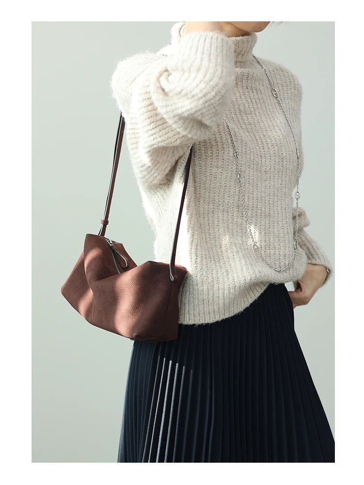 Slouchy Leather Crossbody Bag