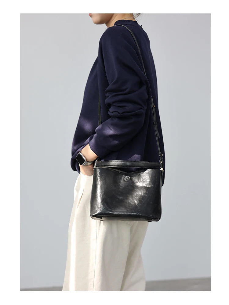 Soft Leather Crossbody Bag