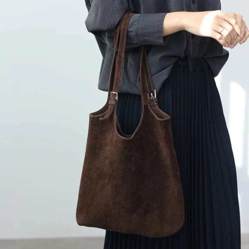 Suede Soft Shoulder Tote