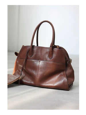 Soft Leather Commuter Tote