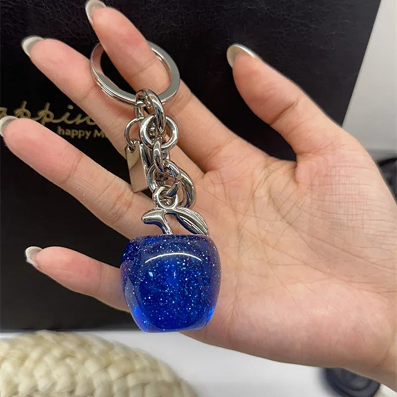 Crystal Cherry Keychain Bag Charm