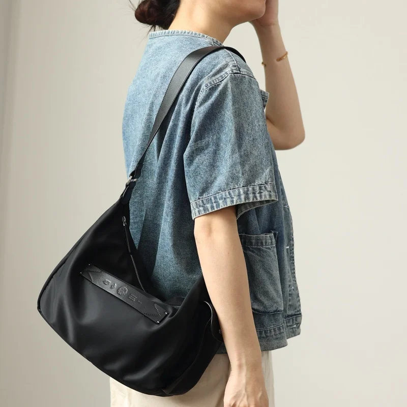 Nylon Hobo Shoulder Bag