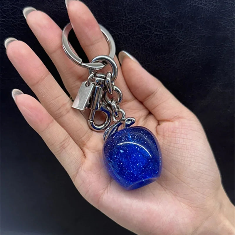 Crystal Cherry Keychain Bag Charm