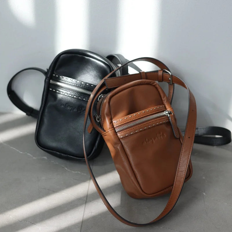 Leather Phone Crossbody Bag