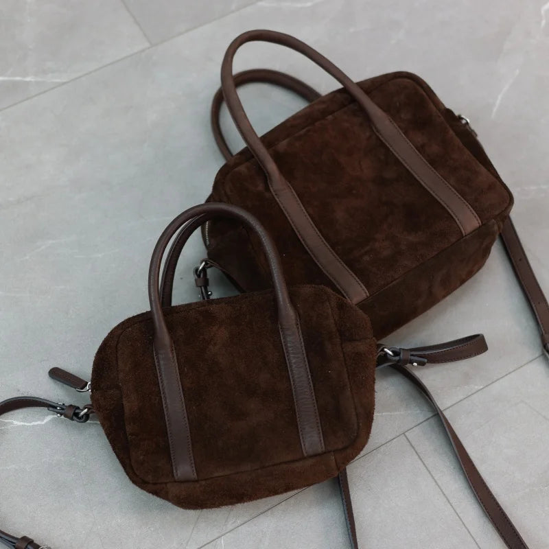Pebbled Leather Camera Crossbody Bag