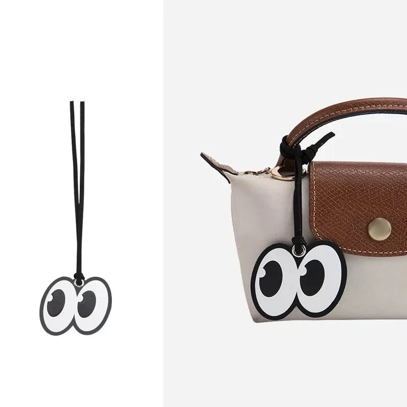 Leather Eye Motif Bag Charm