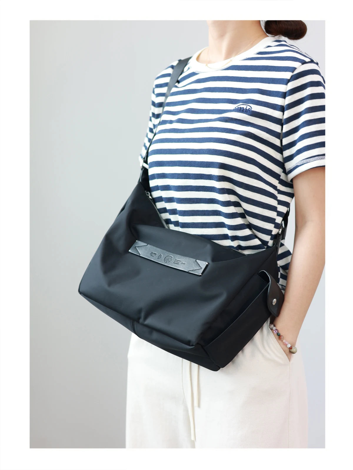 Nylon Hobo Shoulder Bag
