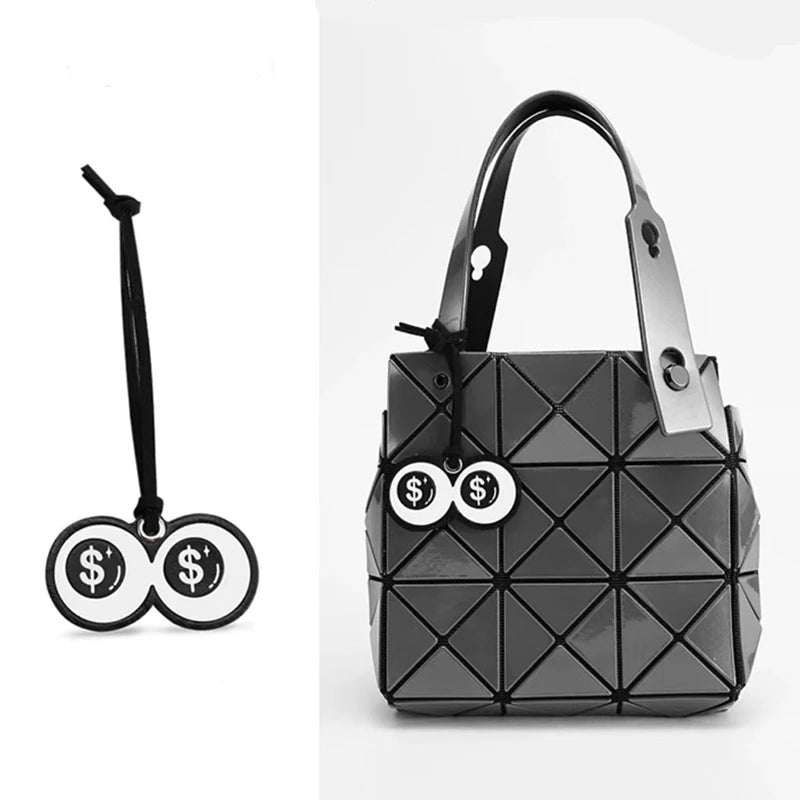 Leather Eye Motif Bag Charm