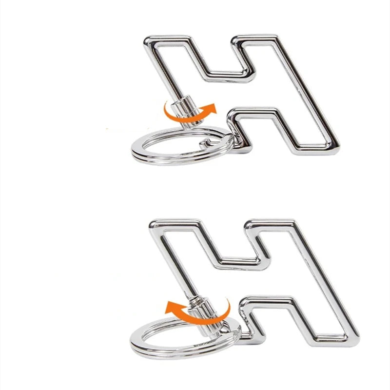 Letter Pendant Keychain Bag Charm