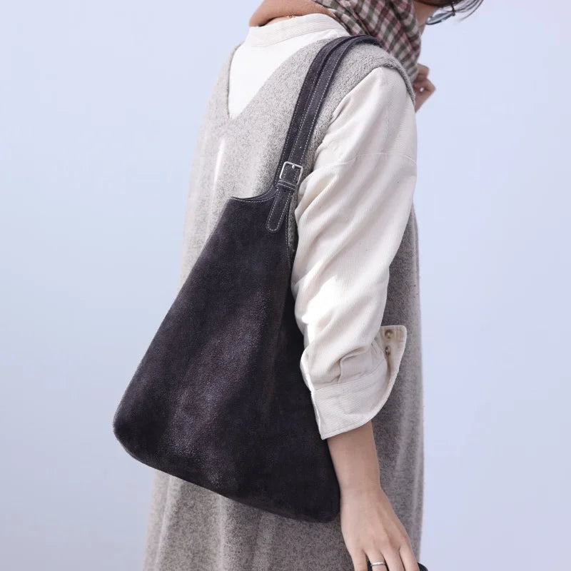 Suede Soft Shoulder Tote