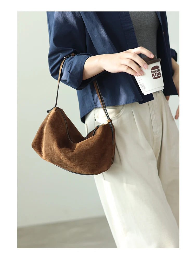 Slouchy Leather Crossbody Bag