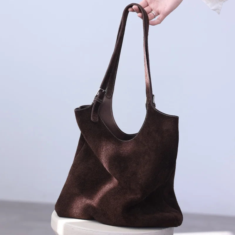Suede Soft Shoulder Tote