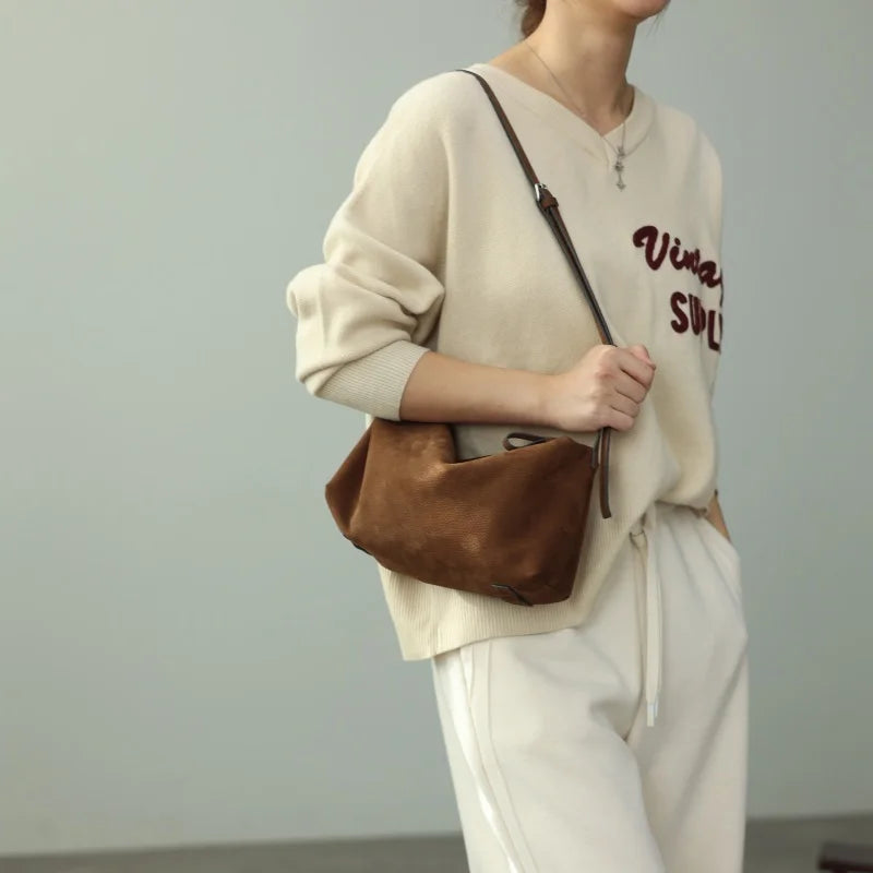 Slouchy Leather Crossbody Bag