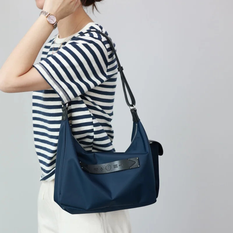 Nylon Hobo Shoulder Bag
