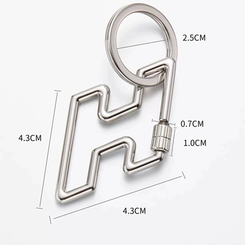 Letter Pendant Keychain Bag Charm