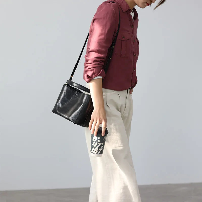 Soft Leather Crossbody Bag