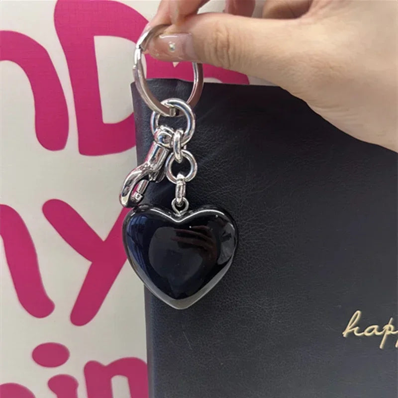 Heart Pendant Keychain Bag Charm