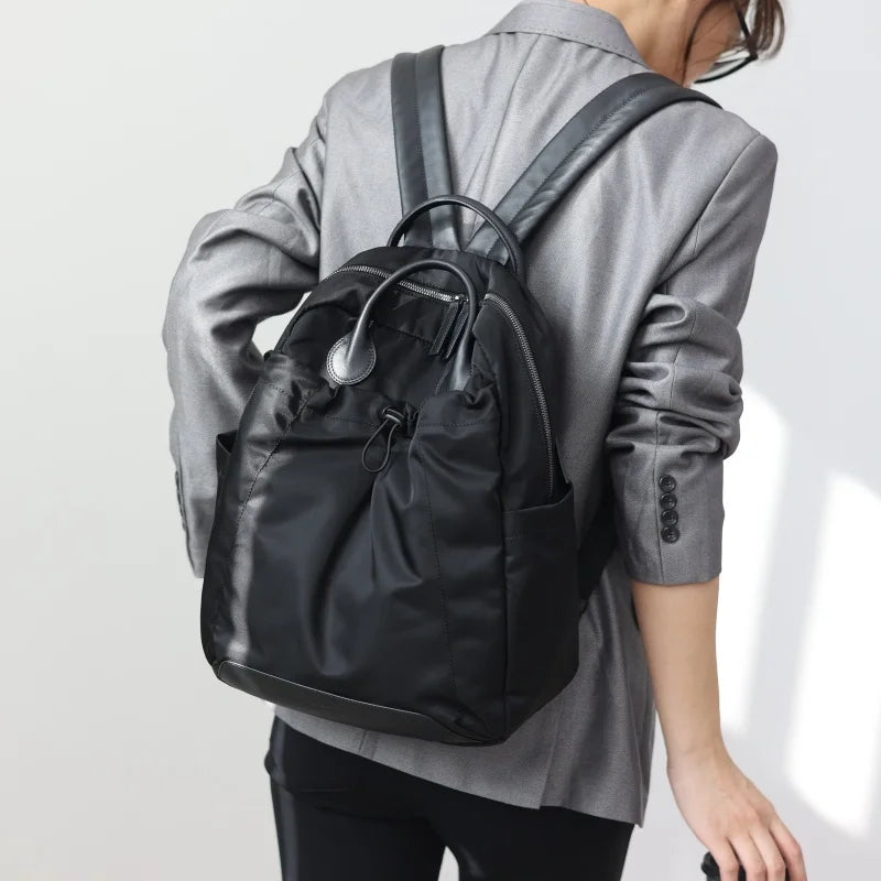 Nylon Drawstring Travel Backpack