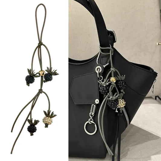 Fruit Leather Bag Charm Pendant