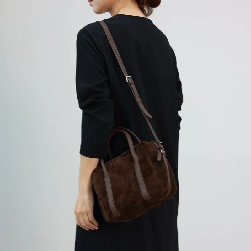 Pebbled Leather Camera Crossbody Bag