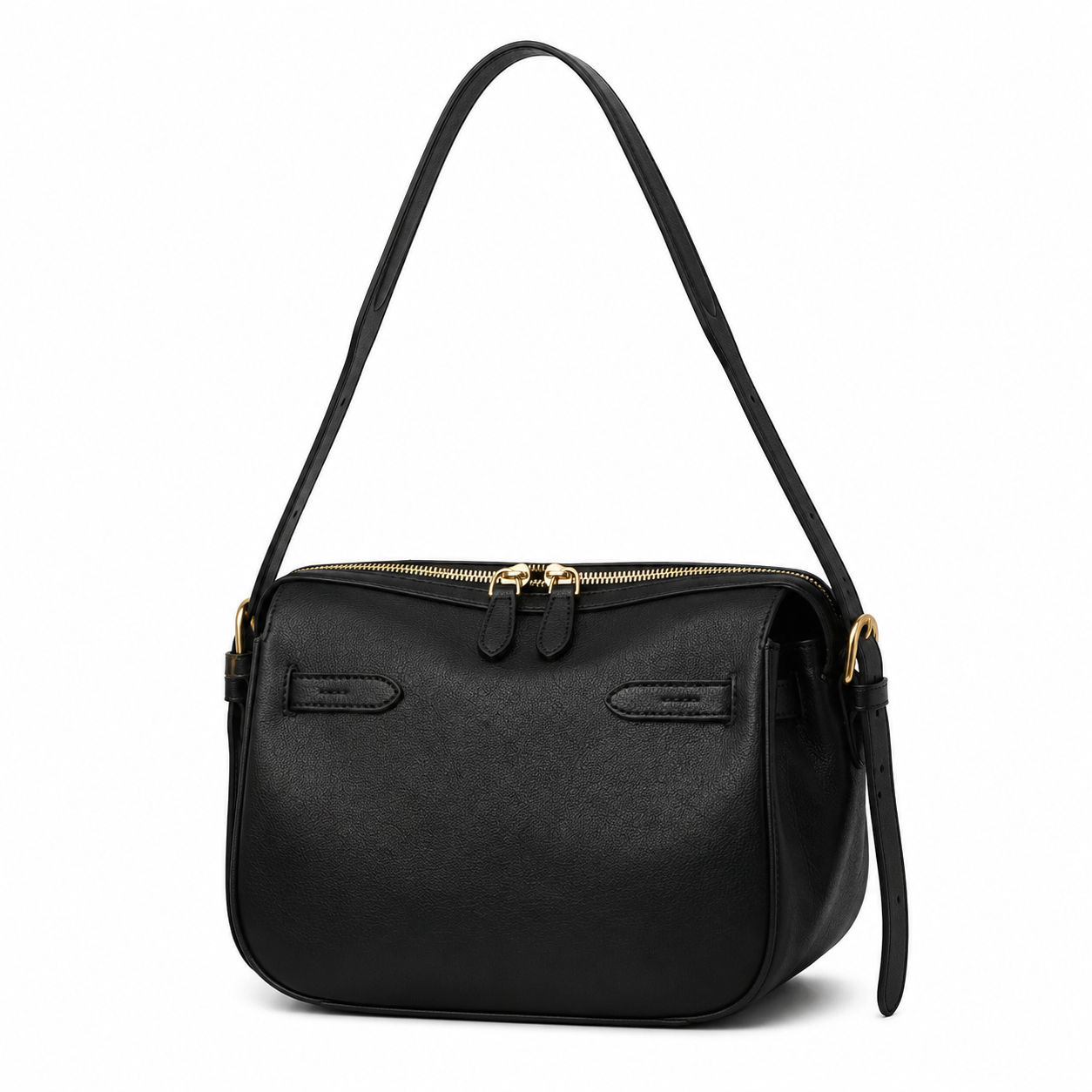 Leather Zip Crossbody Bag