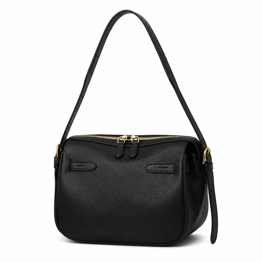 Leather Zip Crossbody Bag