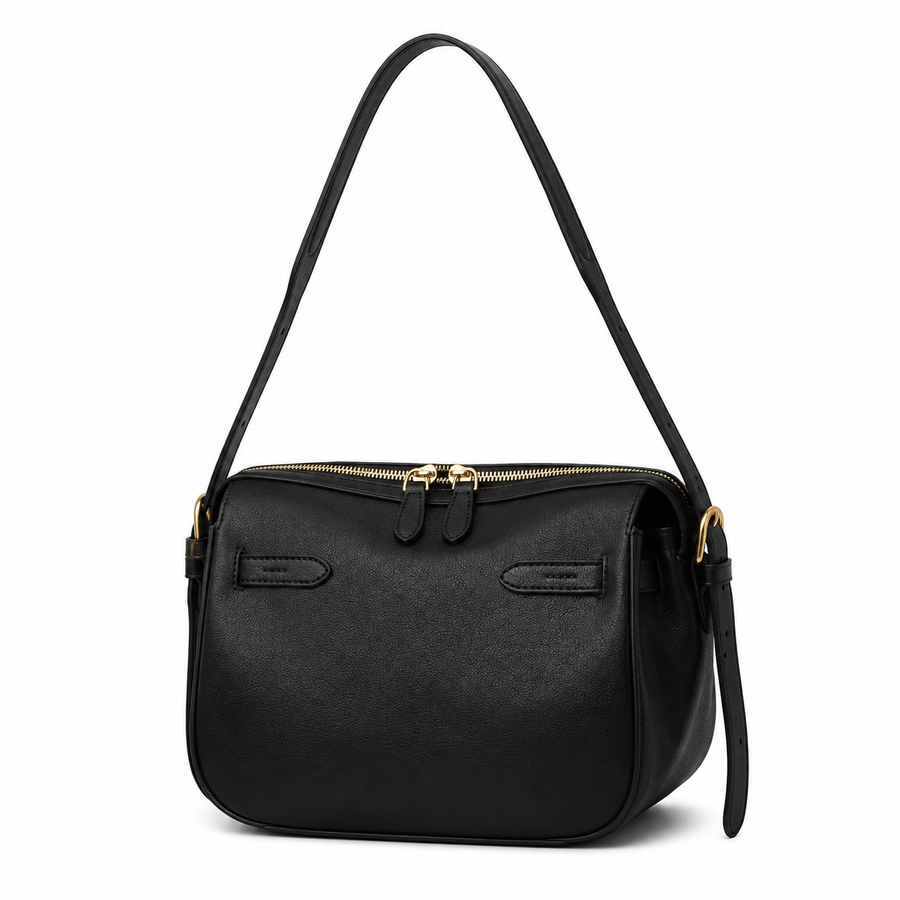 Leather Zip Crossbody Bag