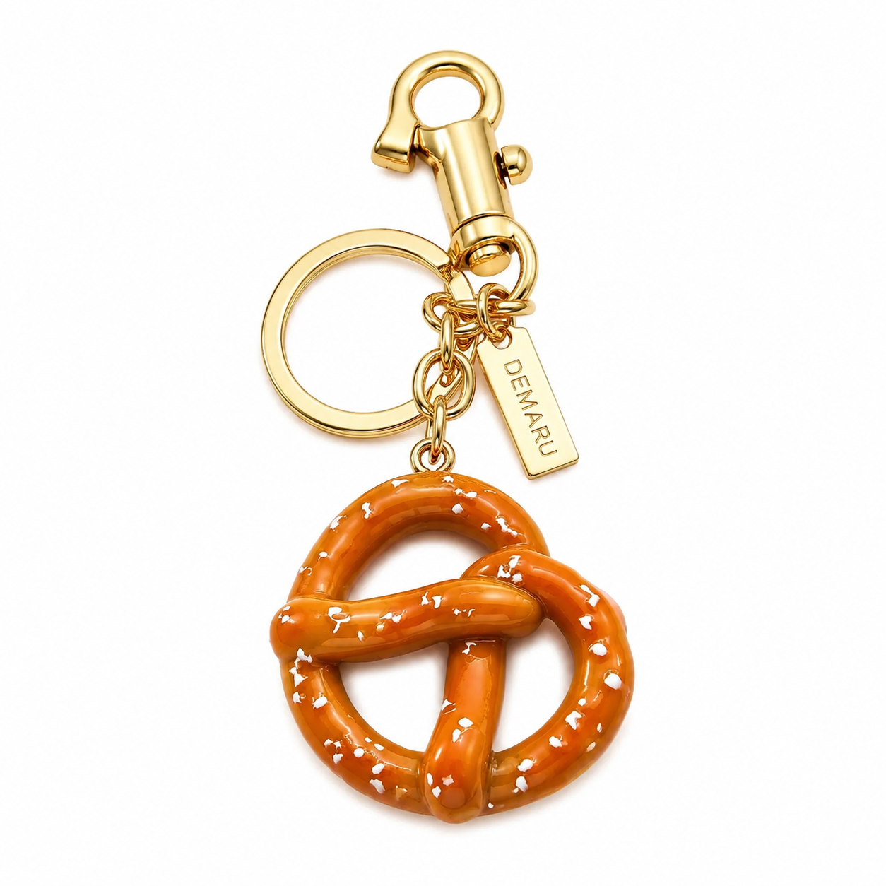 Pretzel Pendant Keychain Bag Charm